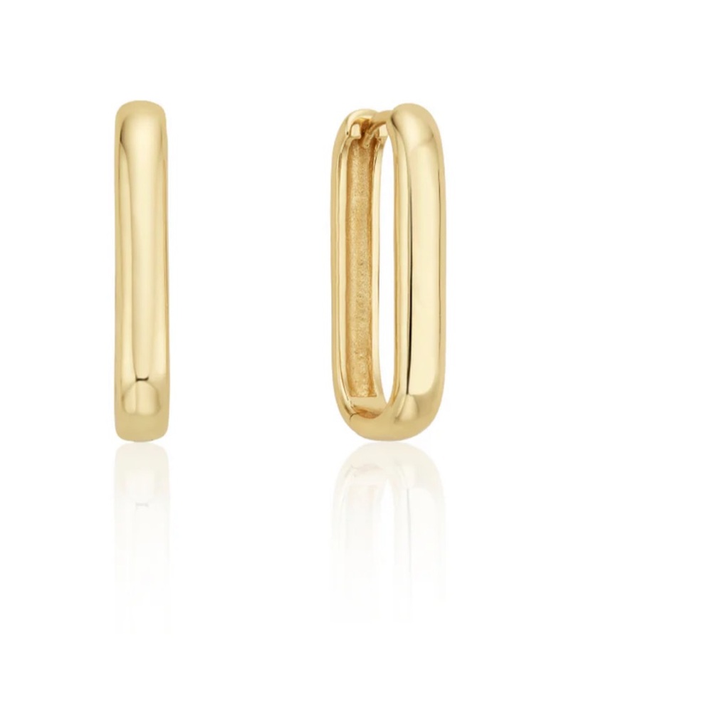 Lily and Roo gold plated hoop earrings.